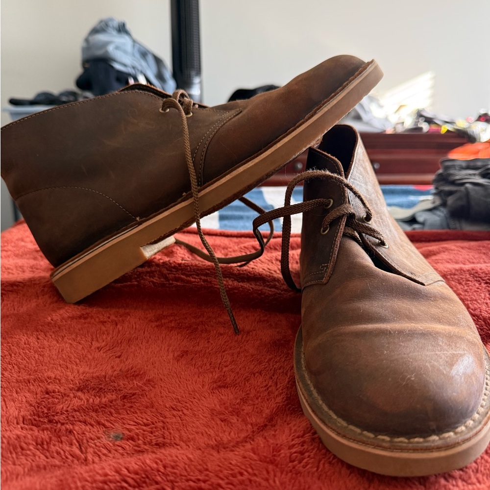 Clarks Dark Brown Chukka Boots